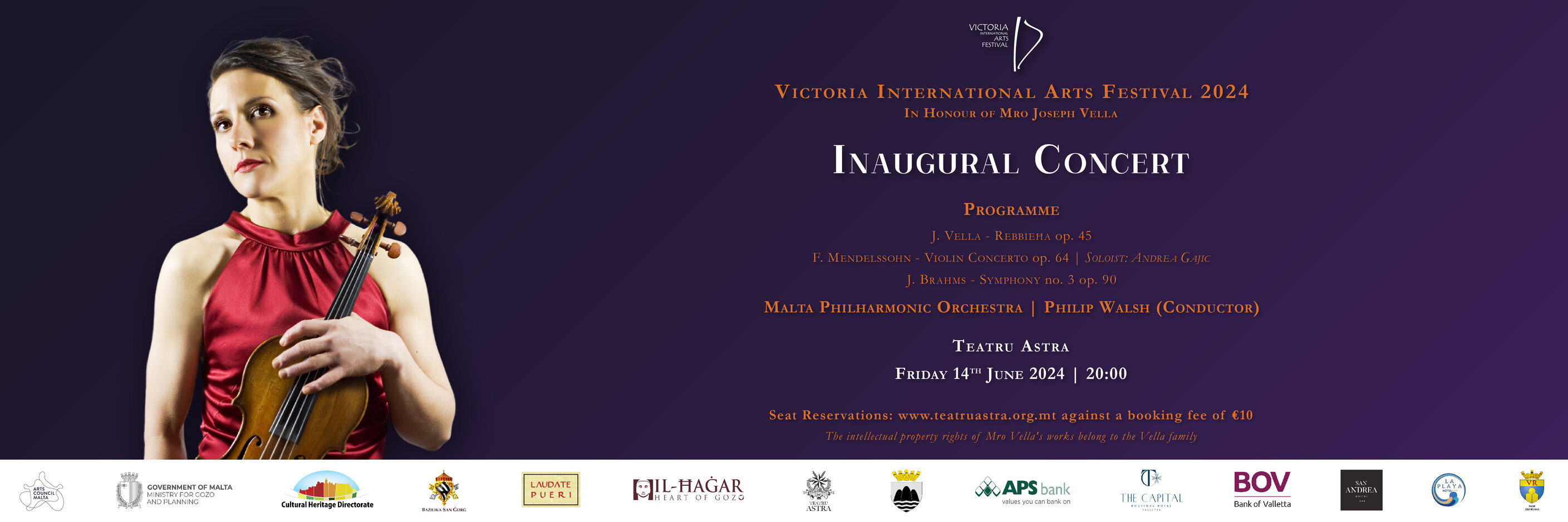 Victoria International Arts Festival 2024 Inaugural Concert