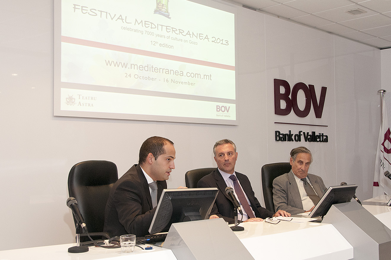 Teatru Astra and Bank of Valletta launch the 12th edition of Festival Mediterranea
