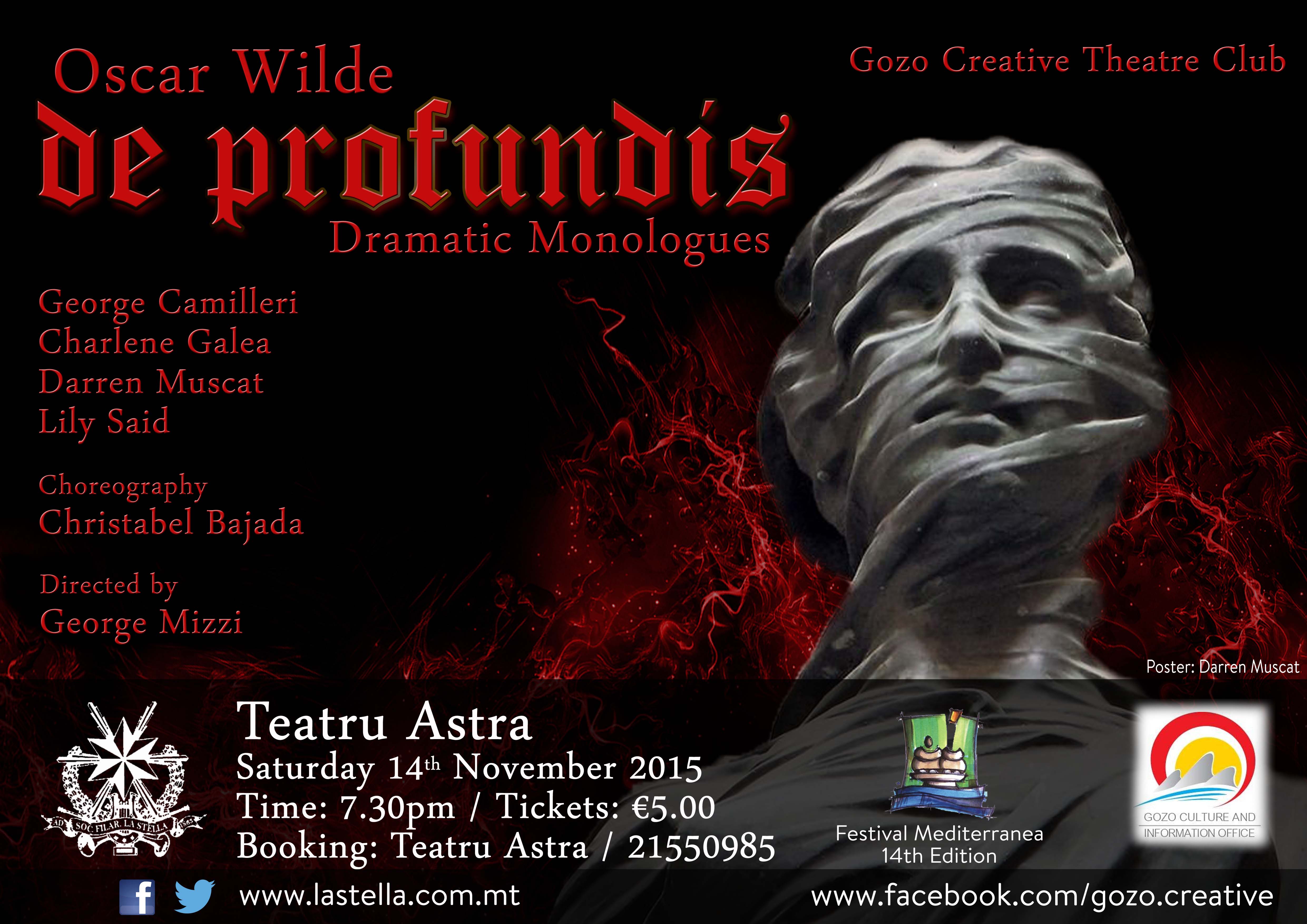 Performance of Oscar Wilde's De Profundis