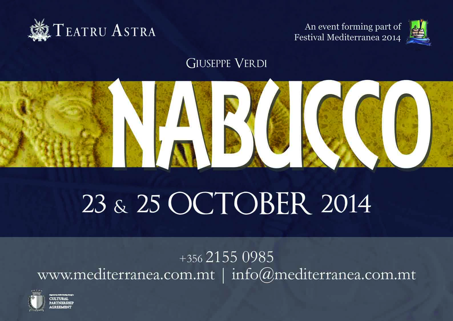 Nabucco for 2014 in Gozo