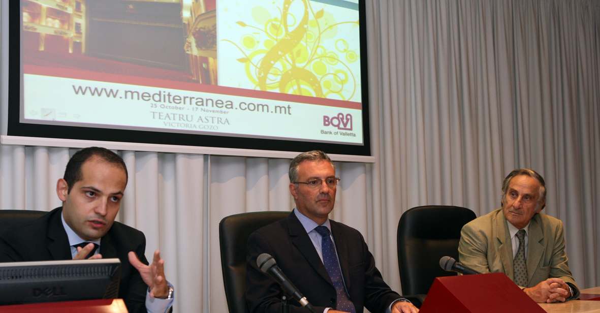 Bank of Valletta and Teatru Astra launch Festival Mediterranea 2012
