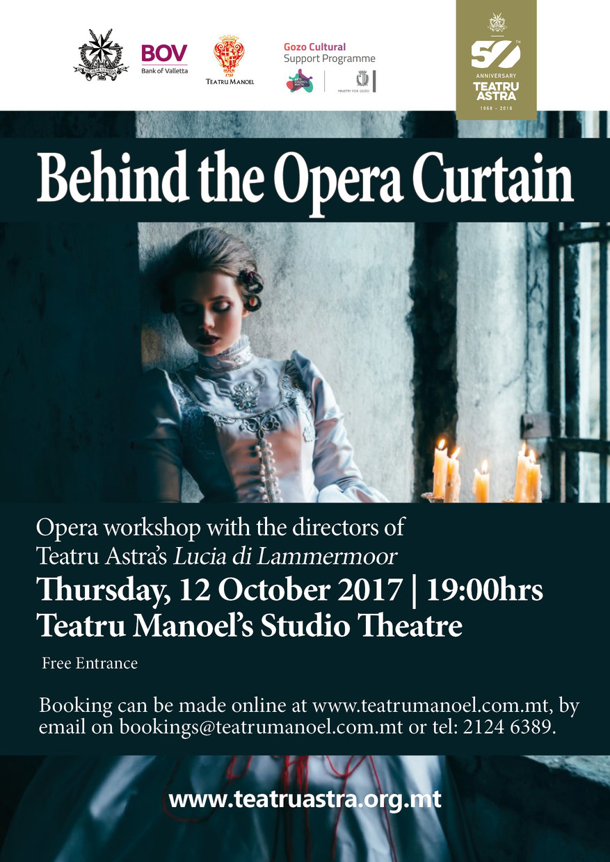 Teatru Manoel and Teatru Astra partner in an opera workshop ahead of Lucia di Lammermoor